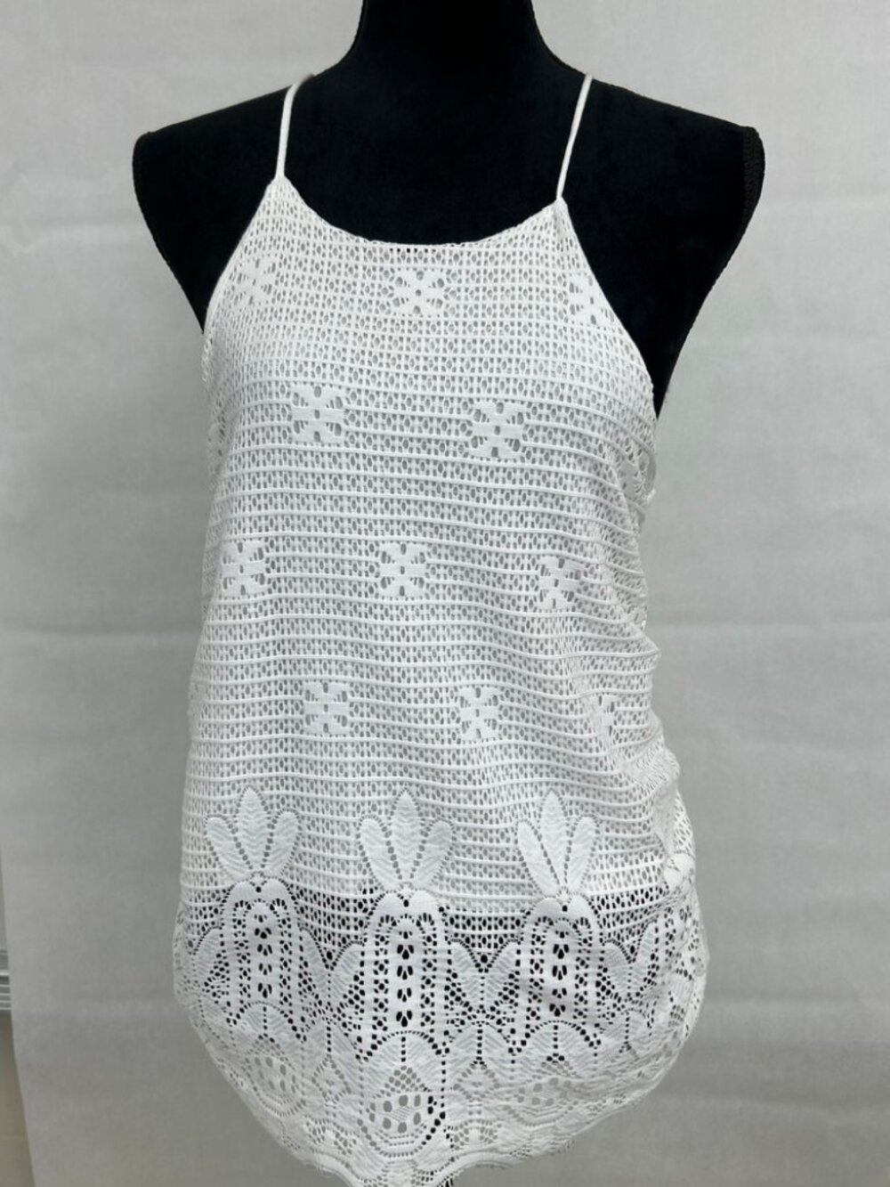 Boho Coquette Festival Indie Y2K Streetwear Sxciety Crochet Tank Top Small Fairy